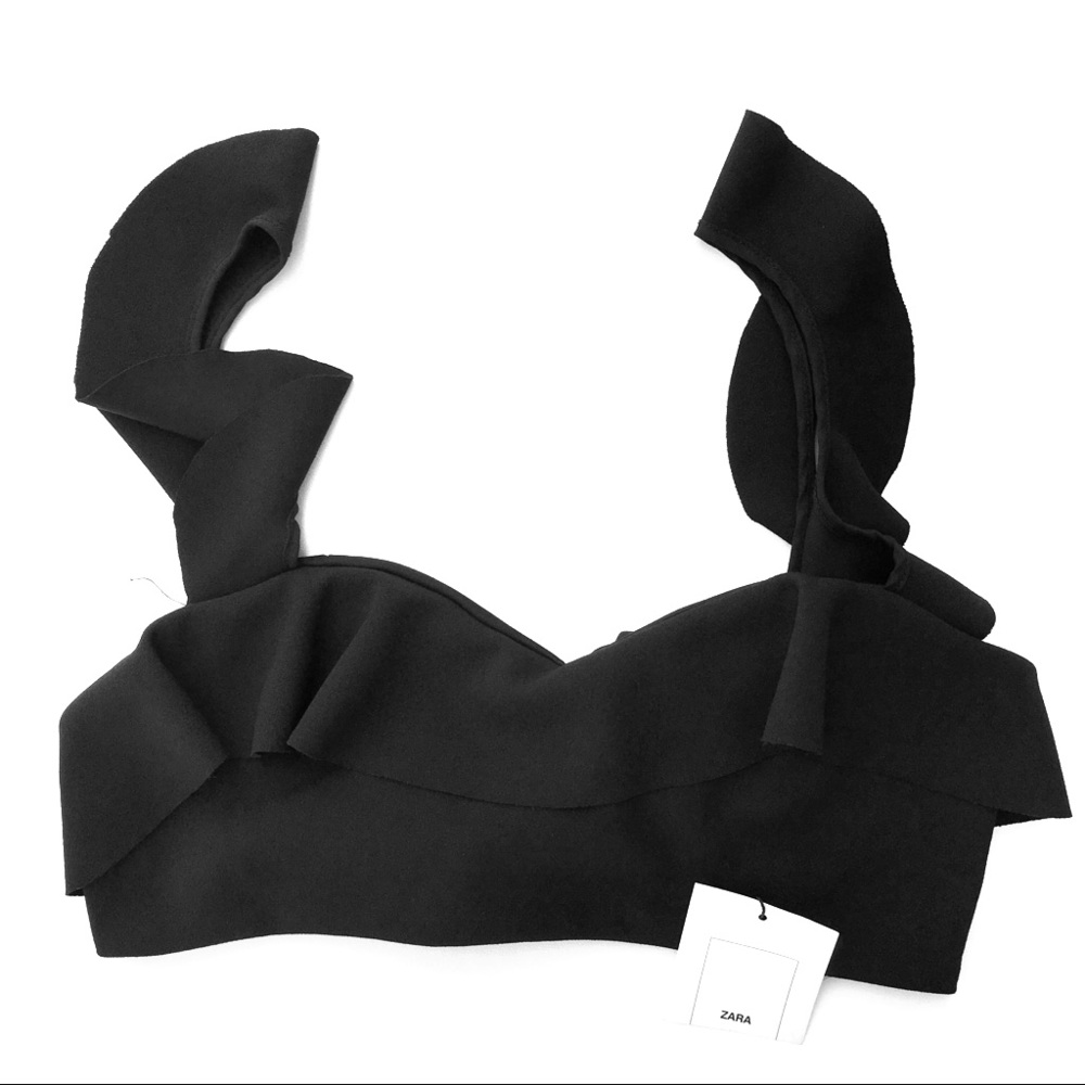 Sexy Zara Black bra top. New.